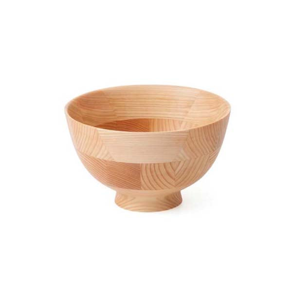Premium Handcrafted Wooden Rice Bowl - Natural & Eco-Friendly Dining Set for Sushi, Rice, Noodles | Perfect for Japanese Cuisine, Home Kitchen & Restaurant Use