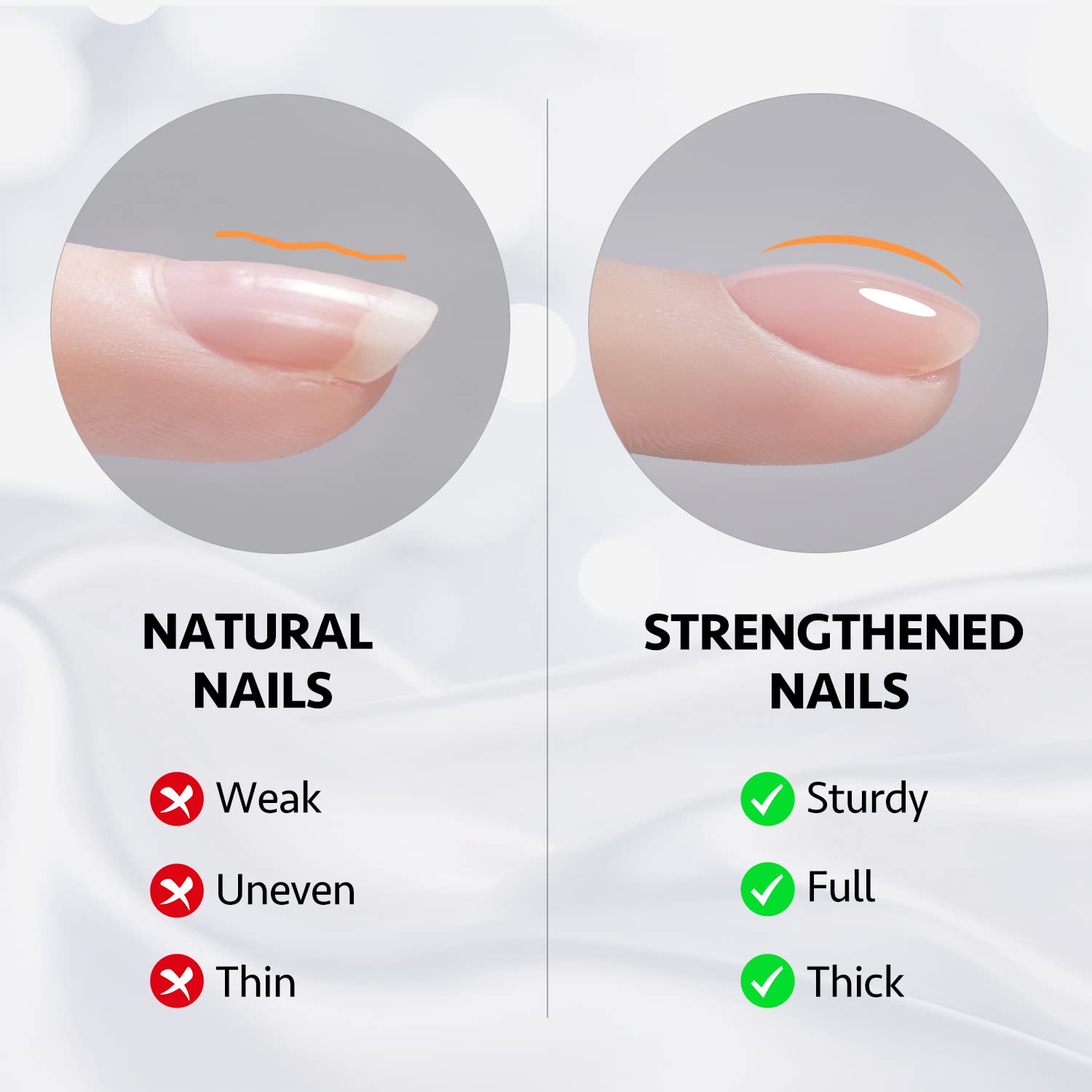 GAOY Clear Builder Gel for Nails - 16ml Nail Strengthener & Extension Hard Gel | Long-Lasting Soak Off UV Gel for Natural & Acrylic Nails | Base & Top Coat Needed | Perfect for Salon & Home Manicures
