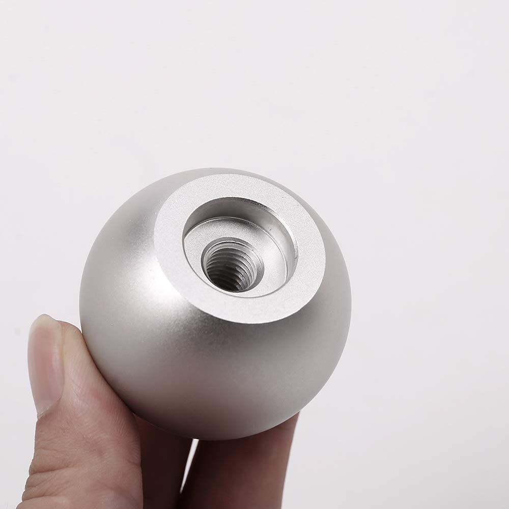 YIWANG Aluminum Alloy Gear Shift Head Cover Trim Accessories - Silver Replacement Part for Lada NIVA - Upgrade Your Car Interior for Smooth Driving Experience