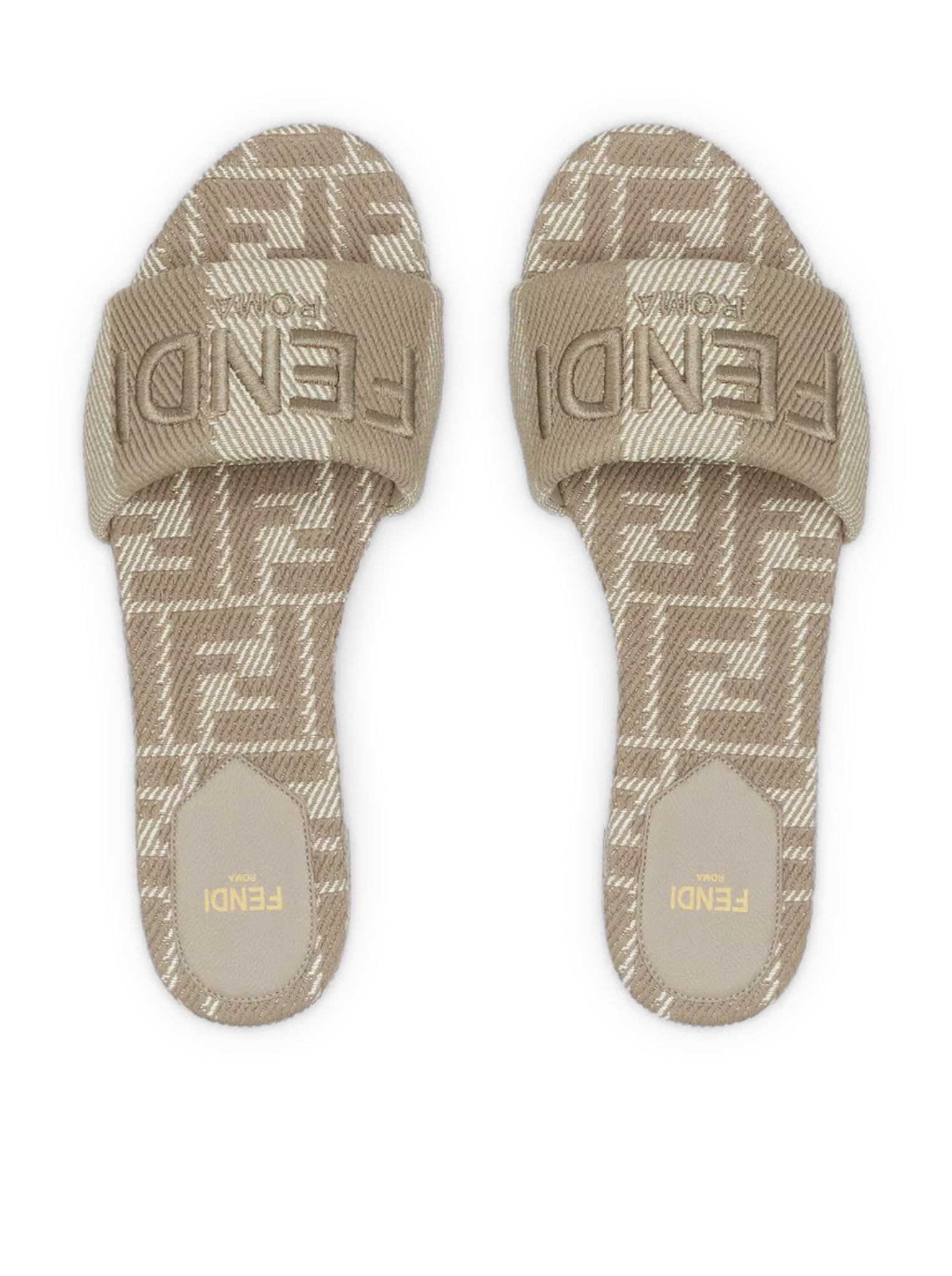 FENDI Sunshine Slippers for Women - Luxury Designer Flip Flops with Comfortable Cushioning - Perfect for Beach, Pool, and Summer Vacations
