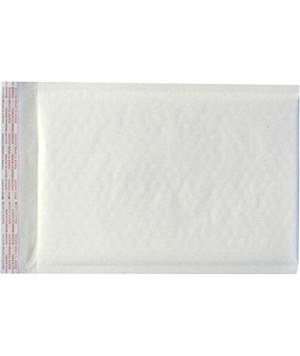 500 White Kraft Bubble Mailers 4x8 Inches - #000 Shipping Envelopes for Ecommerce, Small Business & Online Sellers - Perfect for Shipping Jewelry, Crafts & Lightweight Items