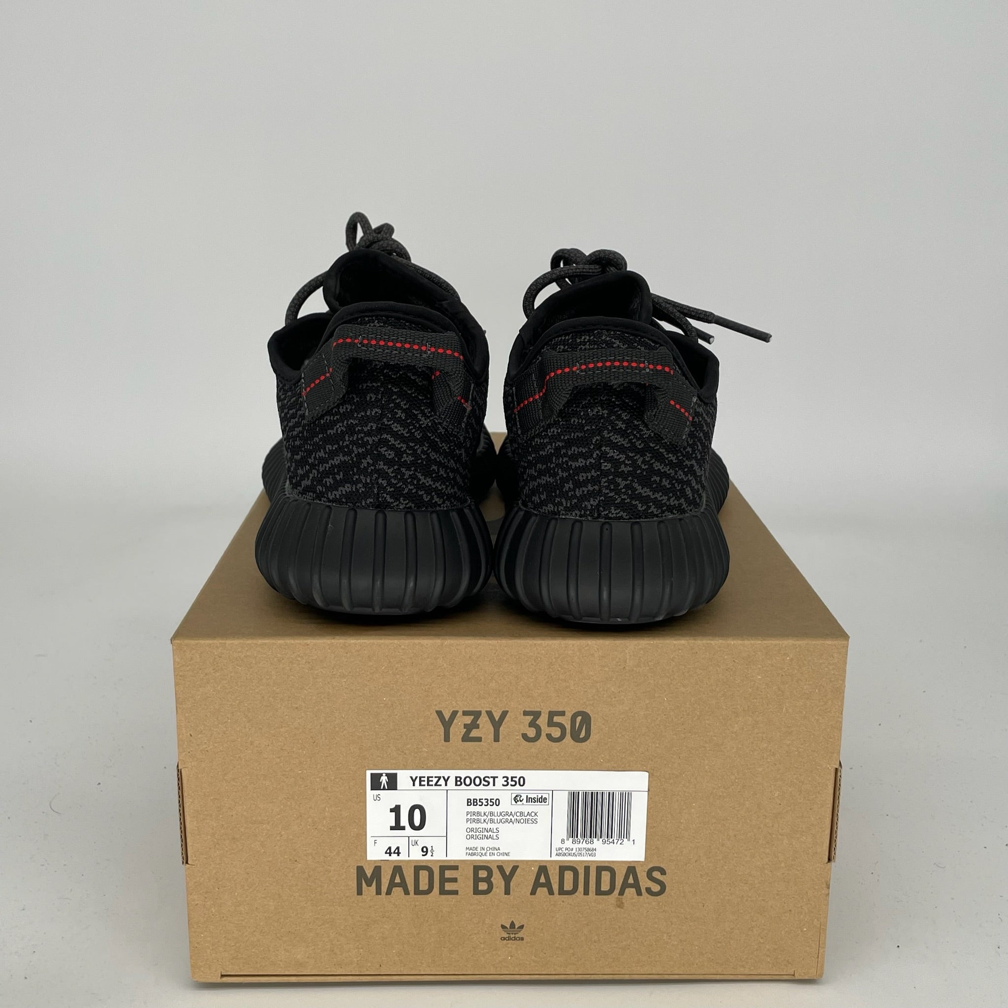 Adidas Yeezy Boost 350 V2 Pirate Black Men's Sneakers - Size 10 (BB5350) | Comfortable Running Shoes for Casual Wear & Street Style Fashion