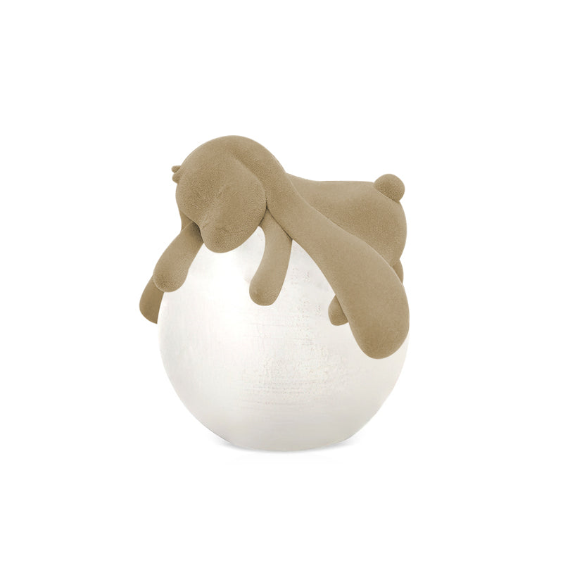 Cute Resin Rabbit Table Lamp - Nightstand & Bedside Decor for Kids Room, Nursery, or Living Room - Warm White LED Light for Cozy Ambience