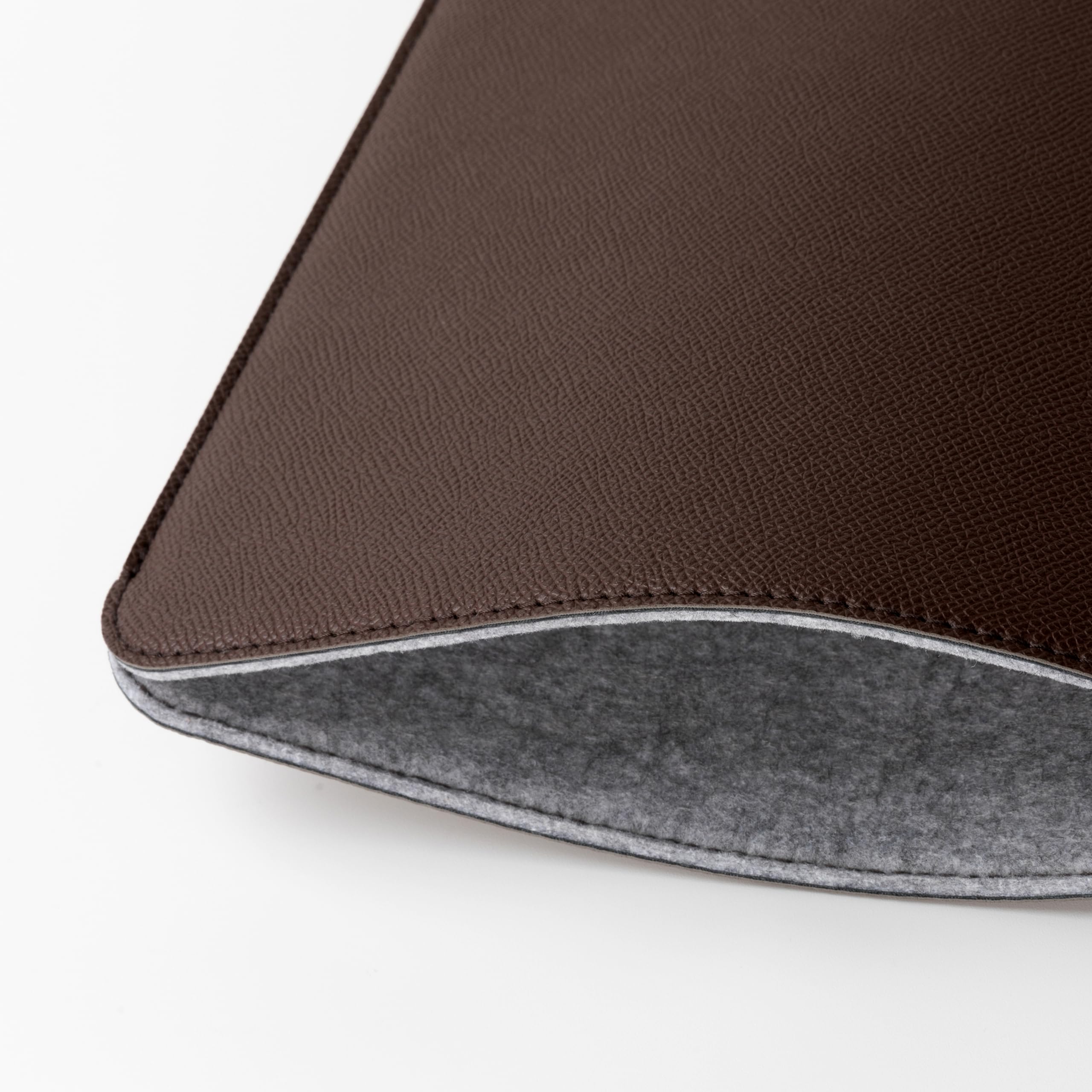 Premium Slim Laptop Sleeve for MacBook Pro 16-Inch (M4 Pro/Max 2024, M3, M2, M1) - Faux Leather Protective Case in Coffee Brown | Perfect for Office, Travel & School | Durable & Stylish MacBook Cover