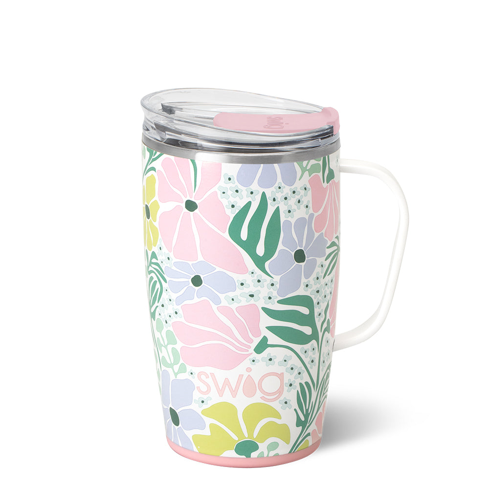 18oz Insulated Travel Mug for Coffee & Tea - Leak Proof Stainless Steel Tumbler with Lid - Perfect for Garden Parties, Camping & Commuting