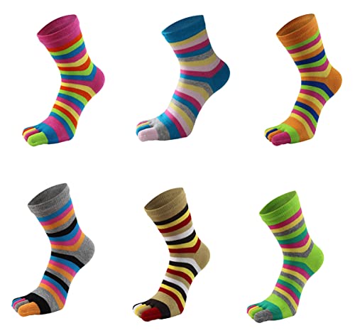 Colorful Stripe Combo 6 Pairs