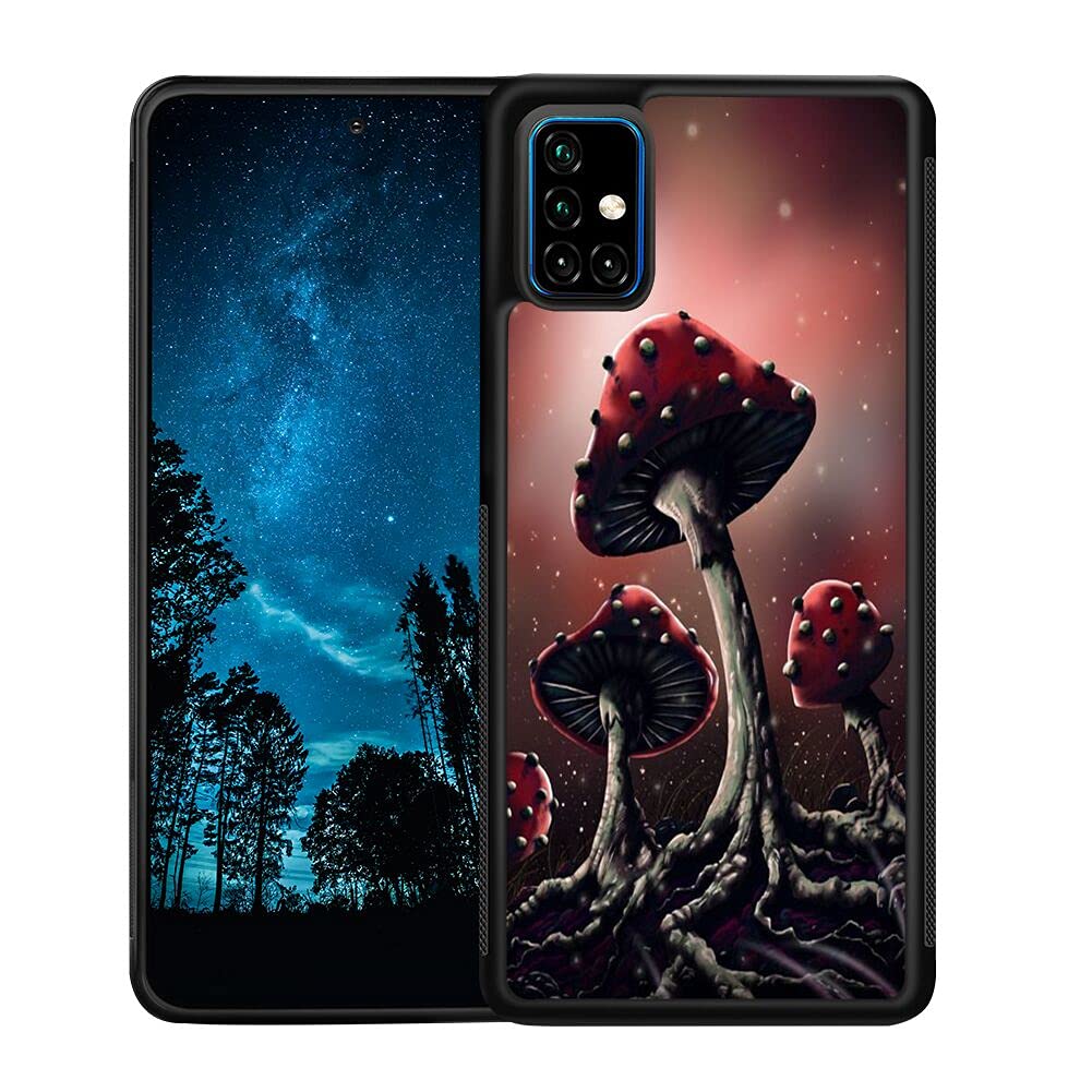 Samsung Galaxy A51 Case - Shockproof TPU Full Body Protection Phone Cover with Mushroom Design | Perfect for Daily Use, Outdoor Activities & Travel