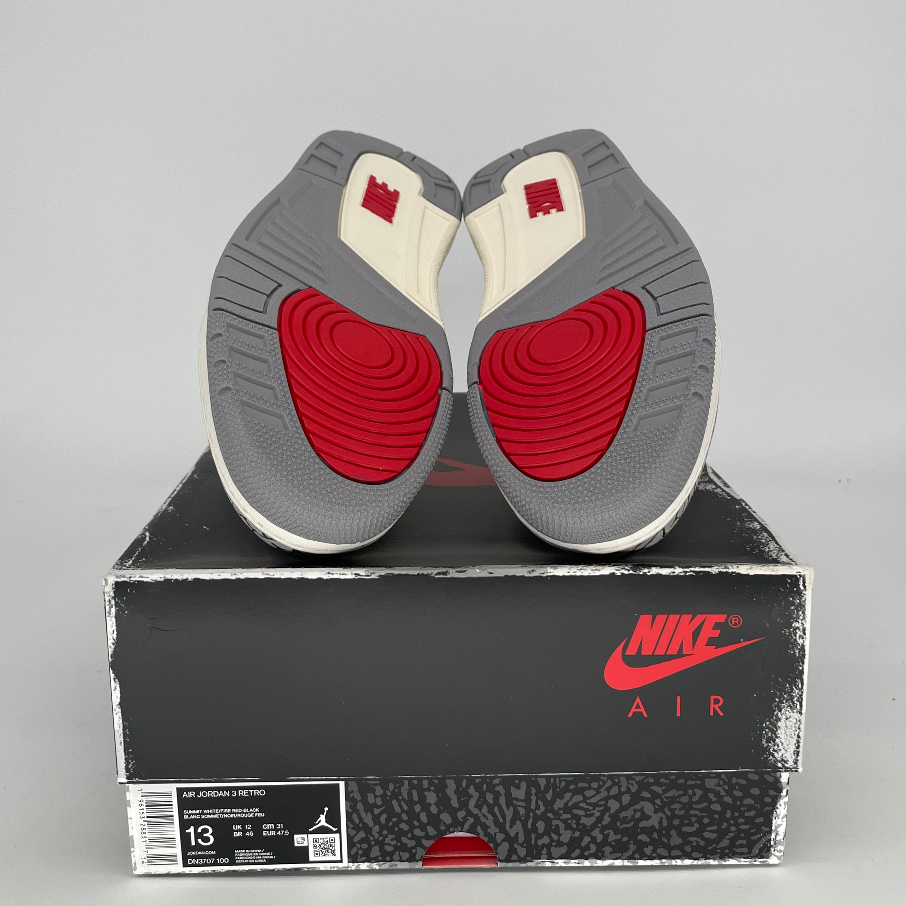 Original Air Jordan 3 White Cement Reimagined - Men's Size 13 (DN3707-100) | Retro Basketball Sneakers for Casual Wear & Street Style