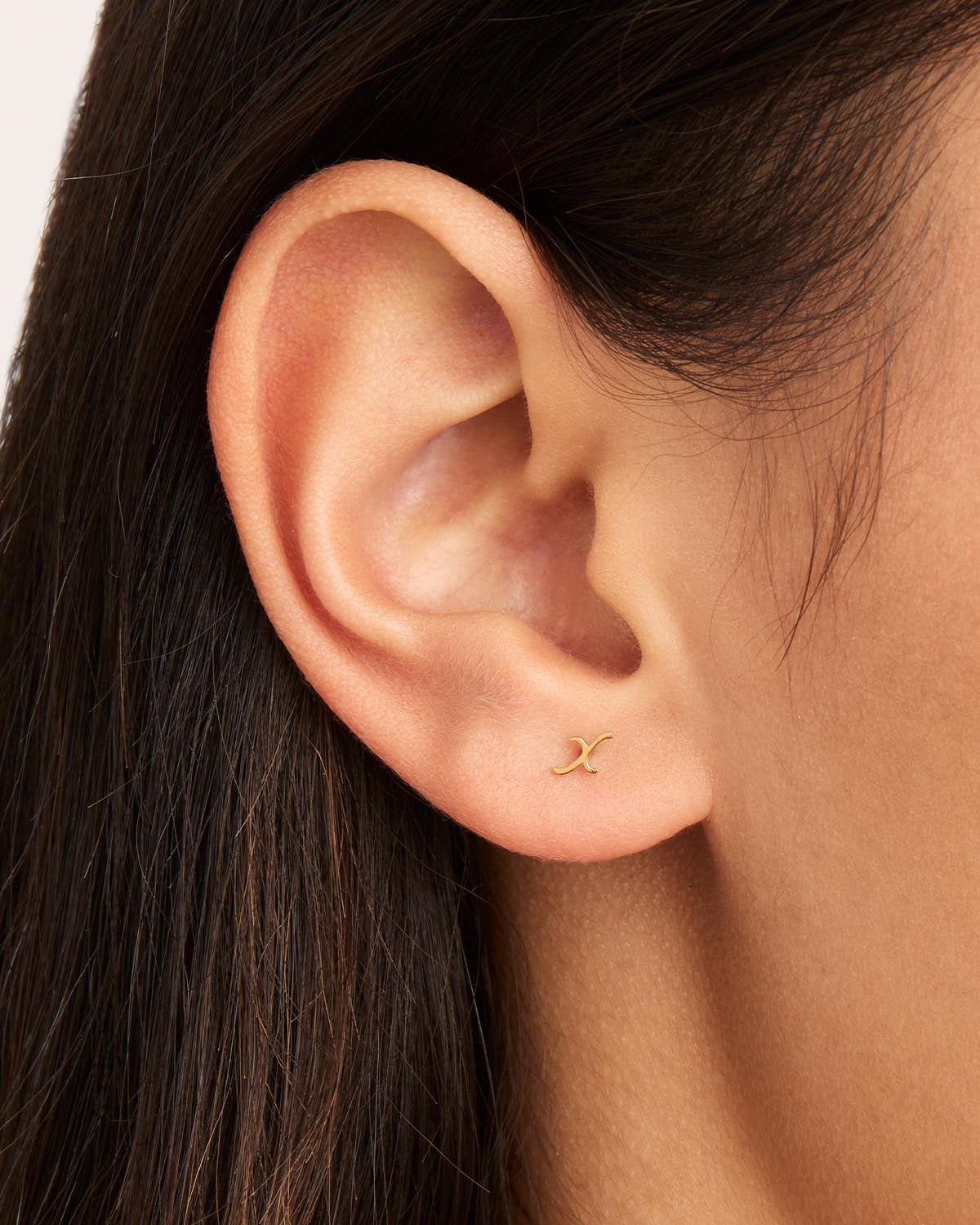 14K Solid Gold Love Letter Earrings - Dainty Romantic Jewelry for Women - Perfect Gift for Anniversary, Valentine's Day & Everyday Wear