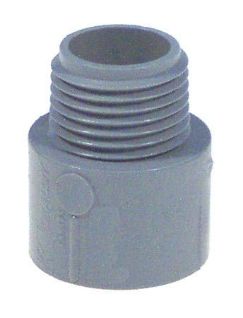 Cantex 3 Inch PVC Male Adapter - 1 Pack - Schedule 40 Plumbing Fitting for Drainage, Sewer & Irrigation Systems - Perfect for DIY Home Repairs & Plumbing Projects