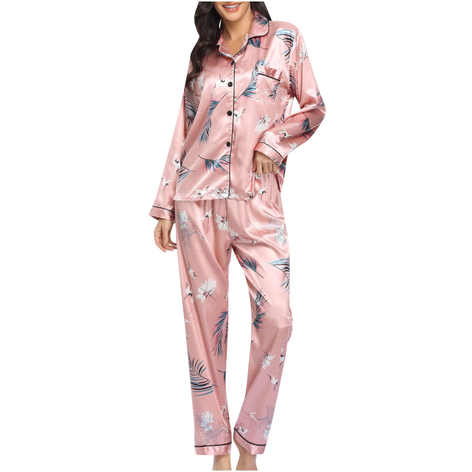 Sexy Women's Summer & Fall Nightgown Sets - 2 Piece Casual Graphic Pants & Nightwear for Ladies | Comfortable Sleepwear & Lounge Wear for Home Relaxation
