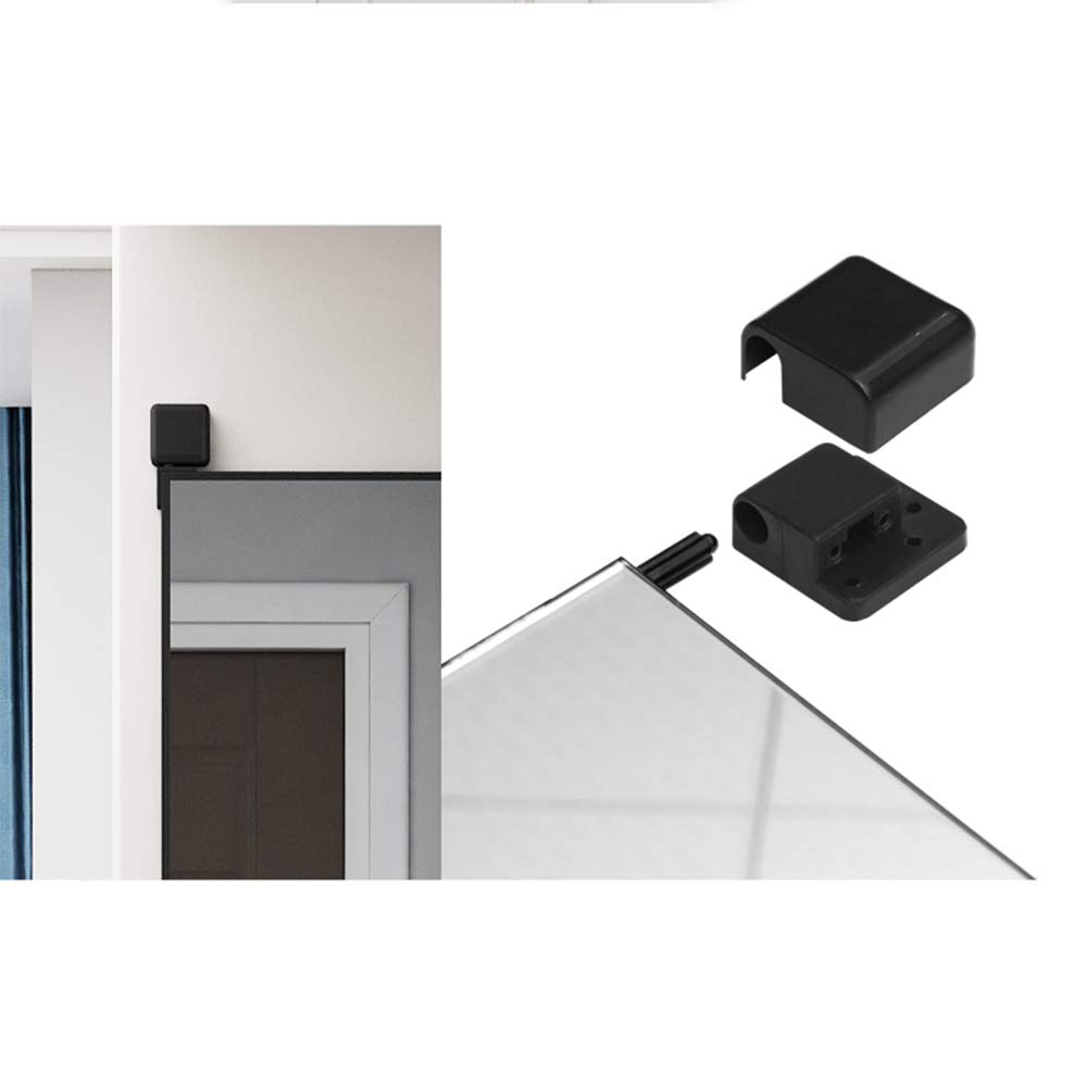 Full-Length Wardrobe Mirror with Sliding & Rotating Design - Space-Saving Hidden Dressing Mirror 90x35/100x35 Inches - Black Frame Folding Mirror for Bedroom, Closet & Home Decor