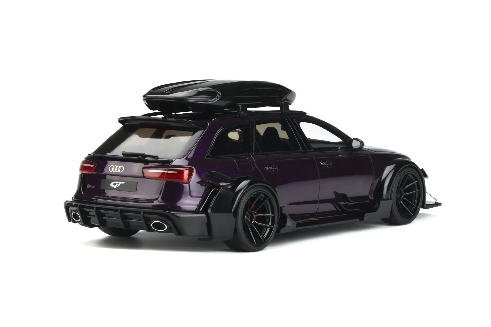 GT Spirit 1:18 Scale Audi RS6 Avant (C7) Diecast Model Car with Custom Body Kit & Roof Rack - Purple Collectible for Display & Racing Enthusiasts - Perfect for Home Office Decoration & Car Showcase