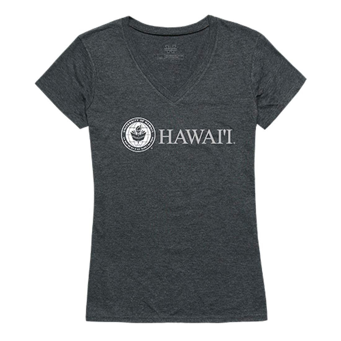 Hawaii Warriors NCAA Women's Vintage Distressed T-Shirt - Soft Charcoal Heather, XX-Large - Perfect for Game Day, College Spirit & Casual Wear