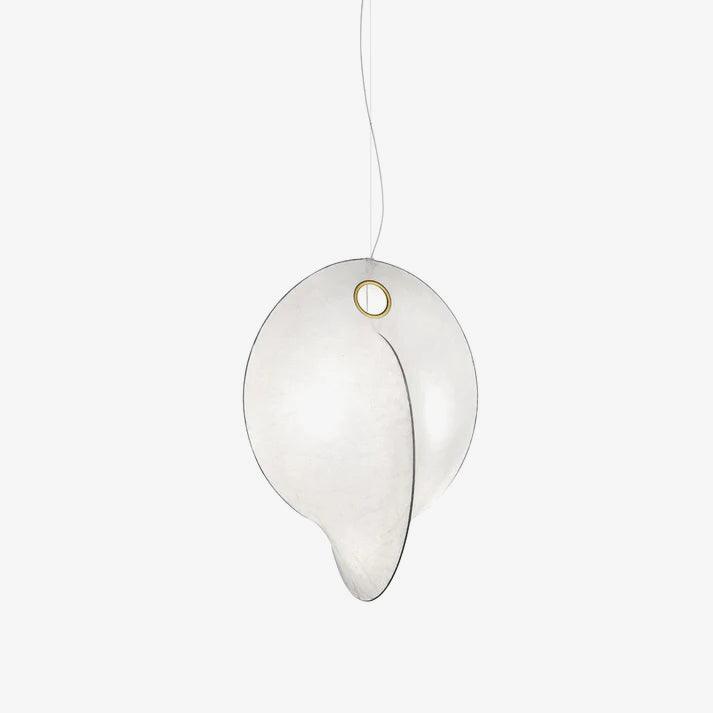 Modern Cocoon Pendant Light - Handwoven Rattan Hanging Lamp for Dining Room, Bedroom & Living Room - Boho Chic Ceiling Lighting Fixture for Home Decor