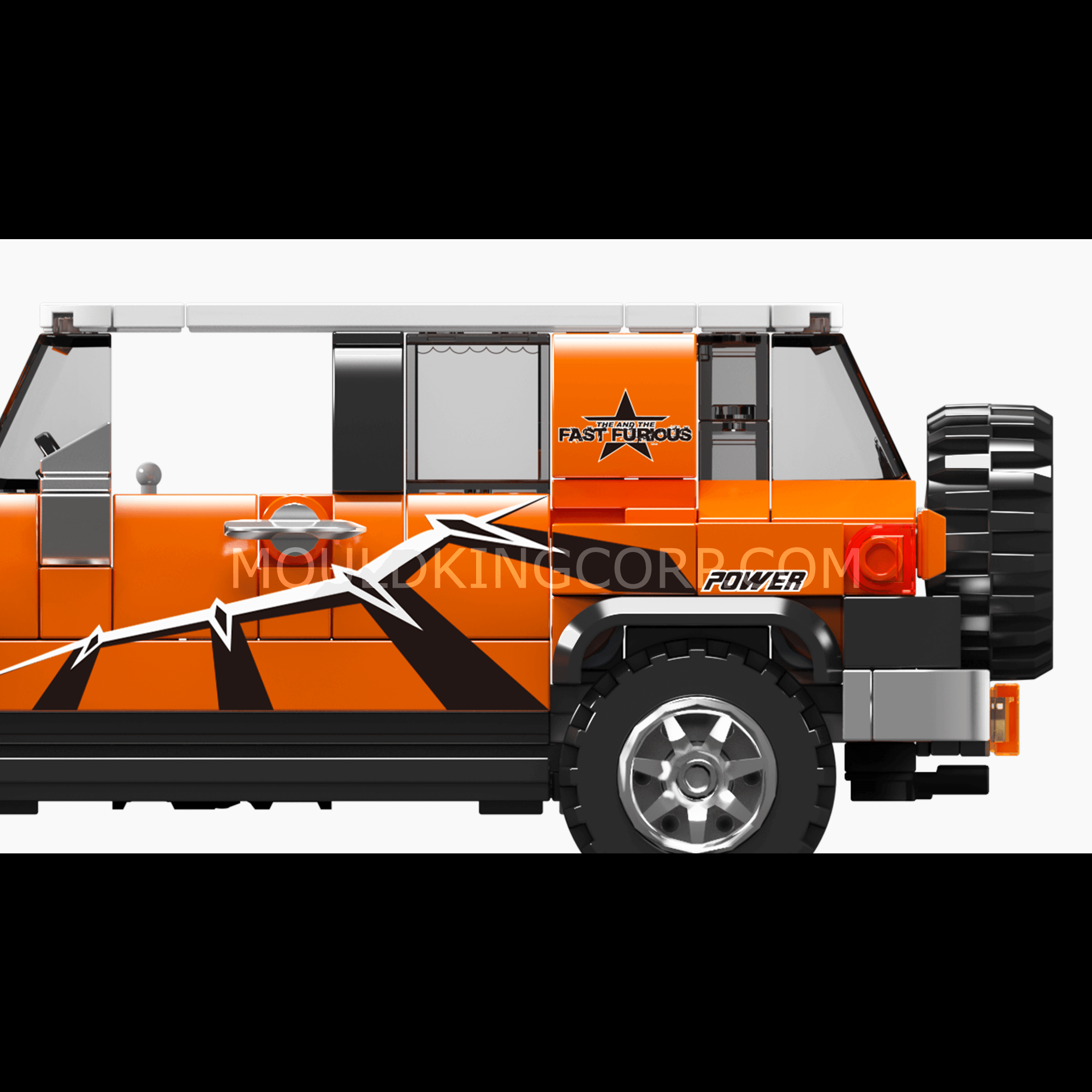 Mould King 27059 FJ Cruiser SUV Building Blocks Set - 414 Pieces for Kids & Adults, Creative DIY Model Car Toy for Home Decoration & Gift Giving