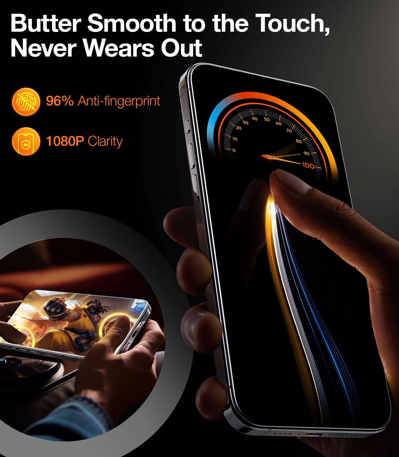 Tempered Glass Screen Protector for iPhone 15 Plus - 9H Hardness, HD Clear, Anti-Scratch & Bubble-Free - Perfect for Work, Travel & Everyday Protection