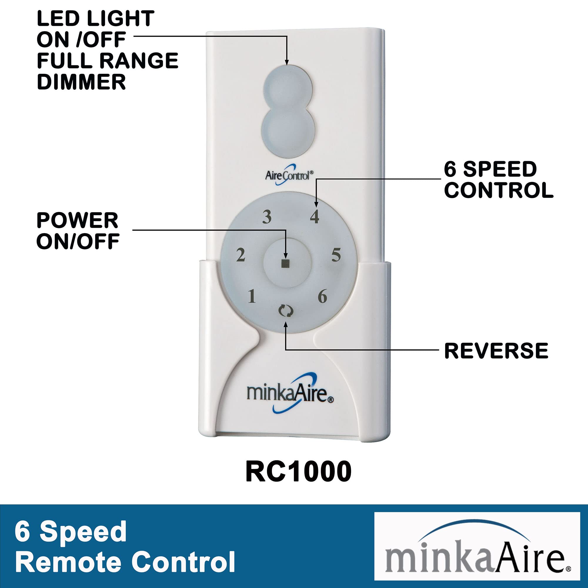 Minka Aire F781L-CL Chubby 58 Inch Outdoor Ceiling Fan with LED Light Kit and Remote Control - Coal Black - Perfect for Patio, Deck, and Covered Porch