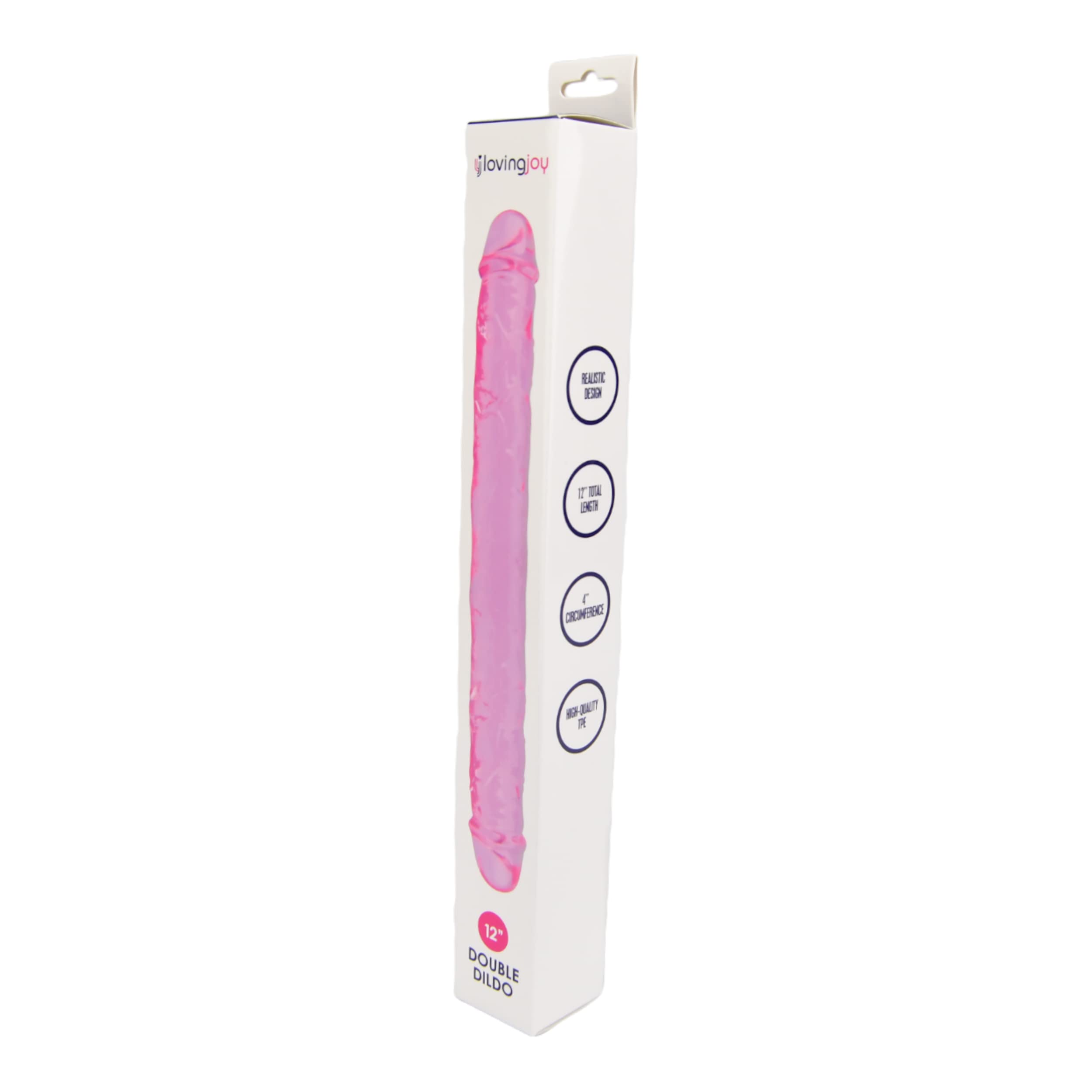 12 Inch Double Ended Dildo for Couples - Flexible & Body-Safe Silicone Adult Toy - Perfect for Strapless Strap-On, Mutual Pleasure & Solo Play