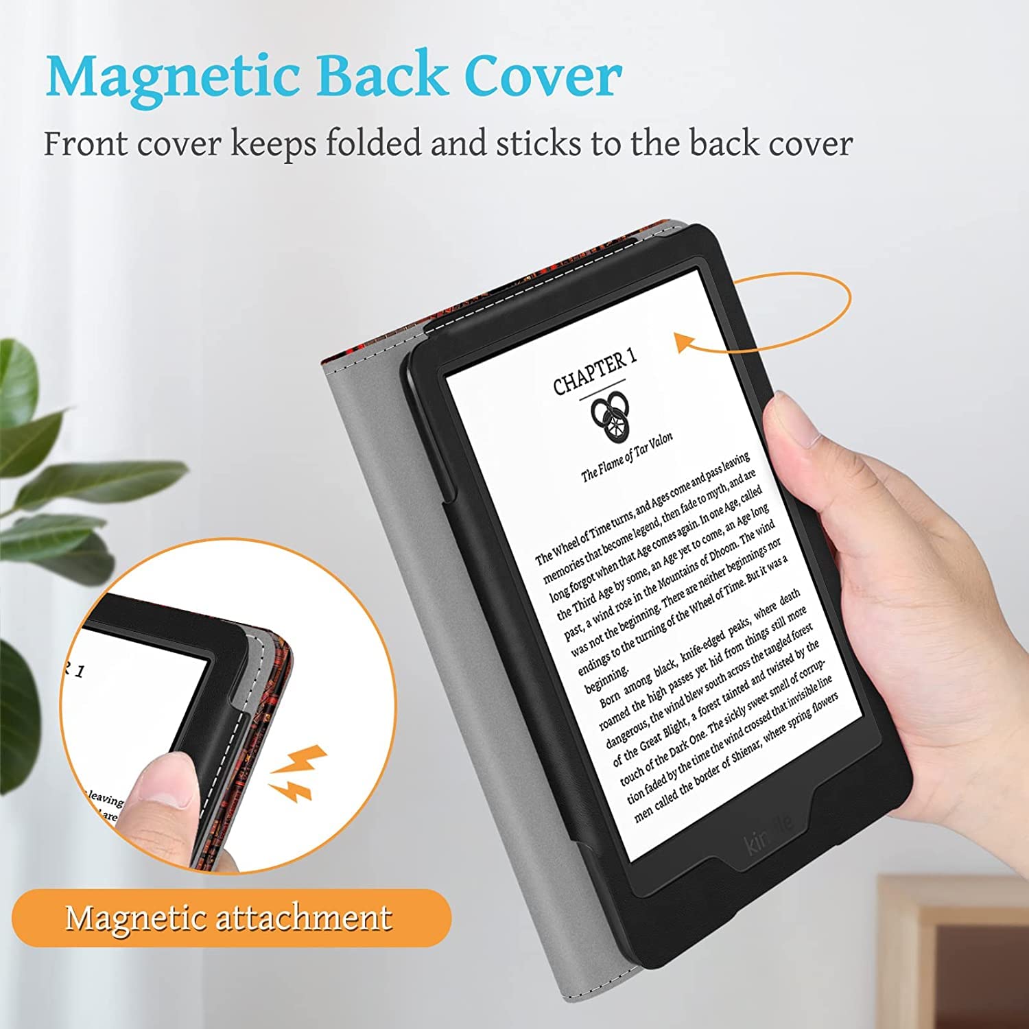 Premium PU Leather Stand Case for Kindle 11th Generation 6