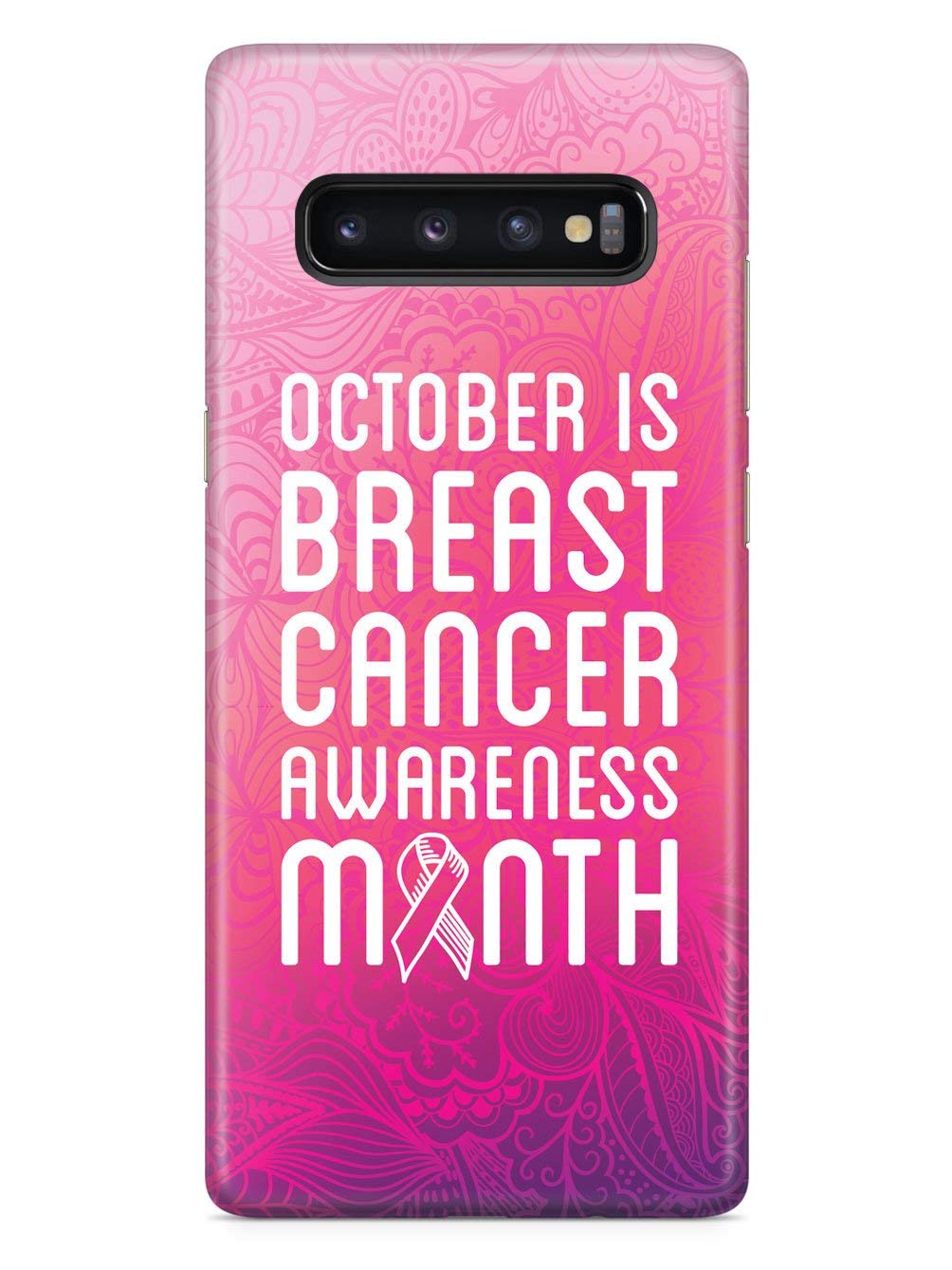 3D Textured Protective Phone Case for Samsung Galaxy S10 Plus - Shockproof & Anti-Slip Cover - Perfect for Daily Use, Work & Outdoor Activities - Breast Cancer Awareness Design