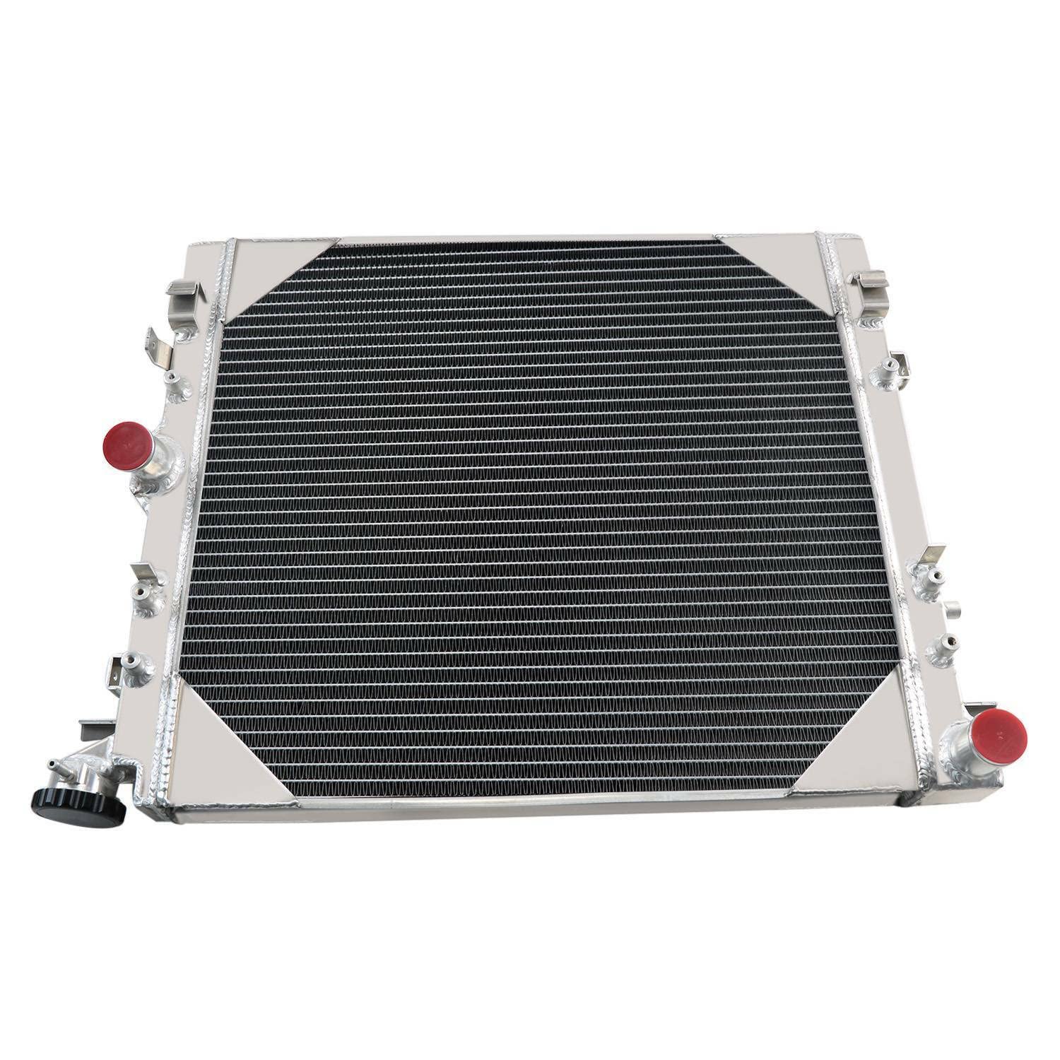 3 Row Aluminum Radiator with Shroud Fan & Relay Kit - Compatible with 2007-2018 Jeep Wrangler JK V6 3.6L 3.8L - Perfect for Off-Roading, Overheating Prevention & Engine Cooling