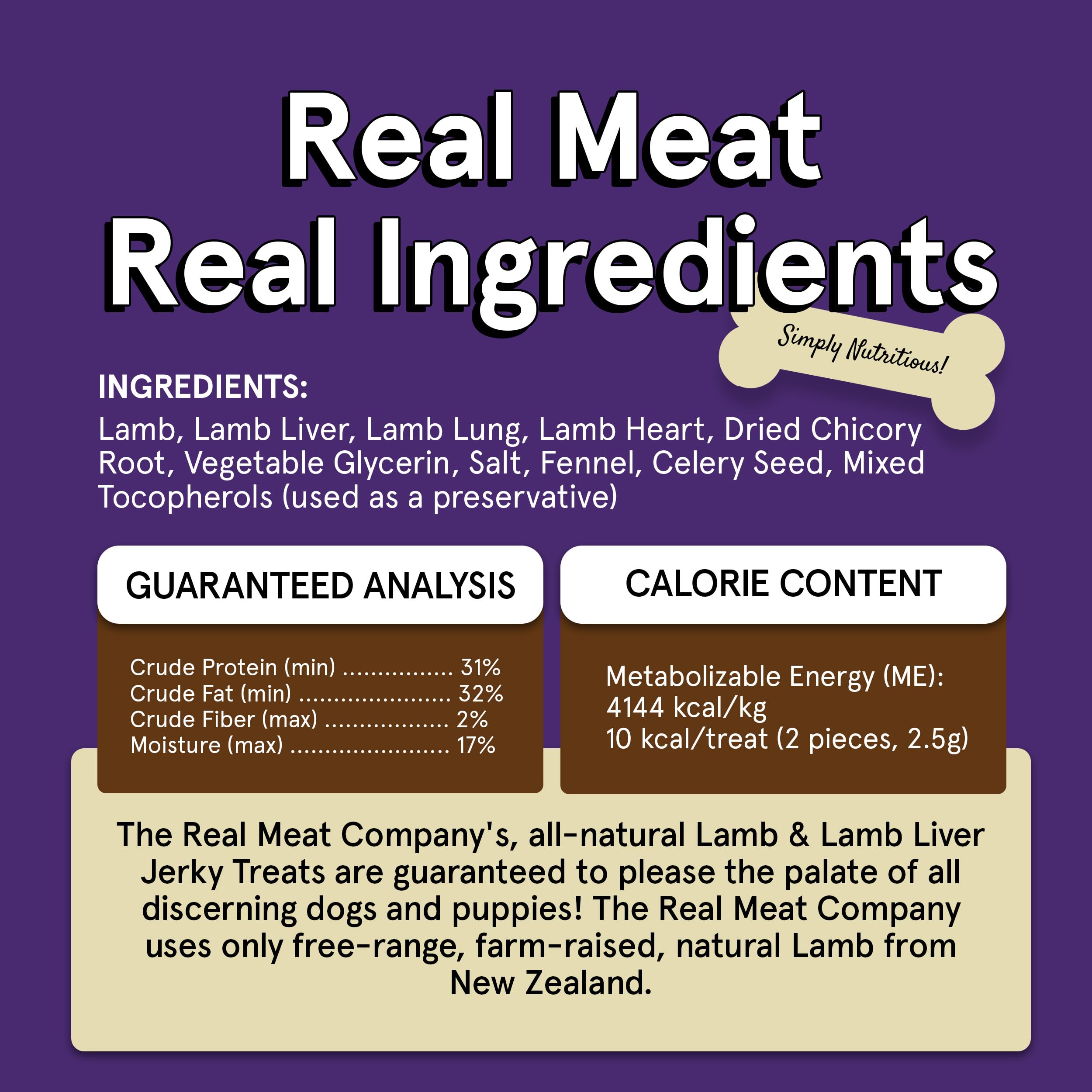 Premium Grain-Free Dog Treats - 12oz Air-Dried Lamb & Liver Jerky Bites - 95% Human-Grade, Free-Range Grass-Fed Meat - All Natural Training Rewards & Healthy Snacks for Small, Medium & Large Dogs - Perfect for Training, Travel & Daily Treats