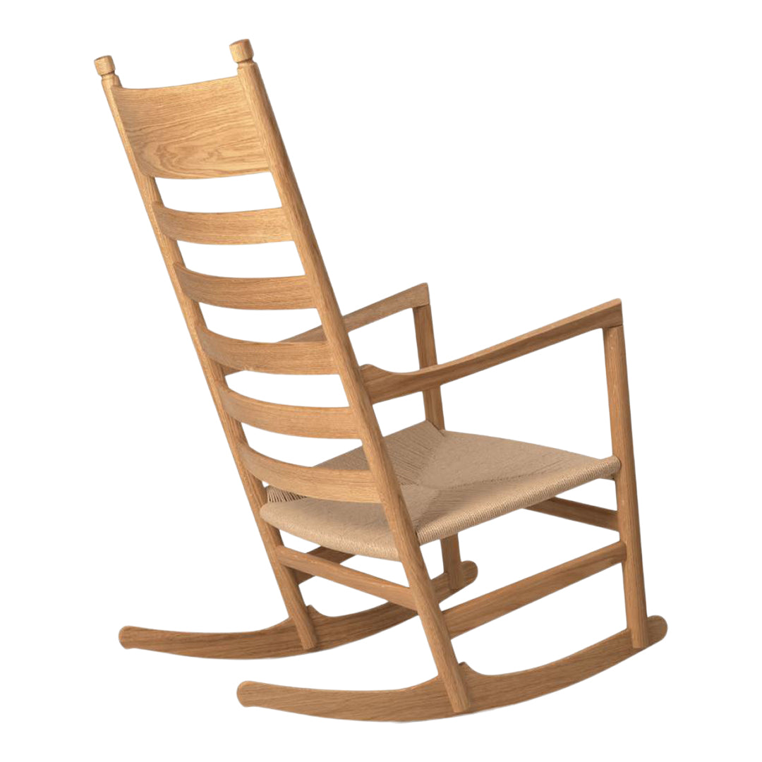 CH45 Rocking Chair - Comfortable Wooden Rocking Chair for Living Room, Nursery & Porch - Perfect for Relaxing, Nursing & Reading