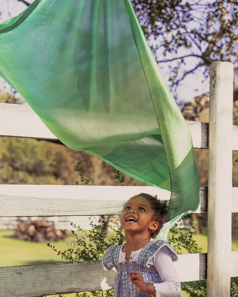 Sarah's Silks Giant Earth Play Silks - Premium Dye-Free Play Scarves for Kids, Perfect for Imaginative Play, Dress-Up, and Outdoor Activities