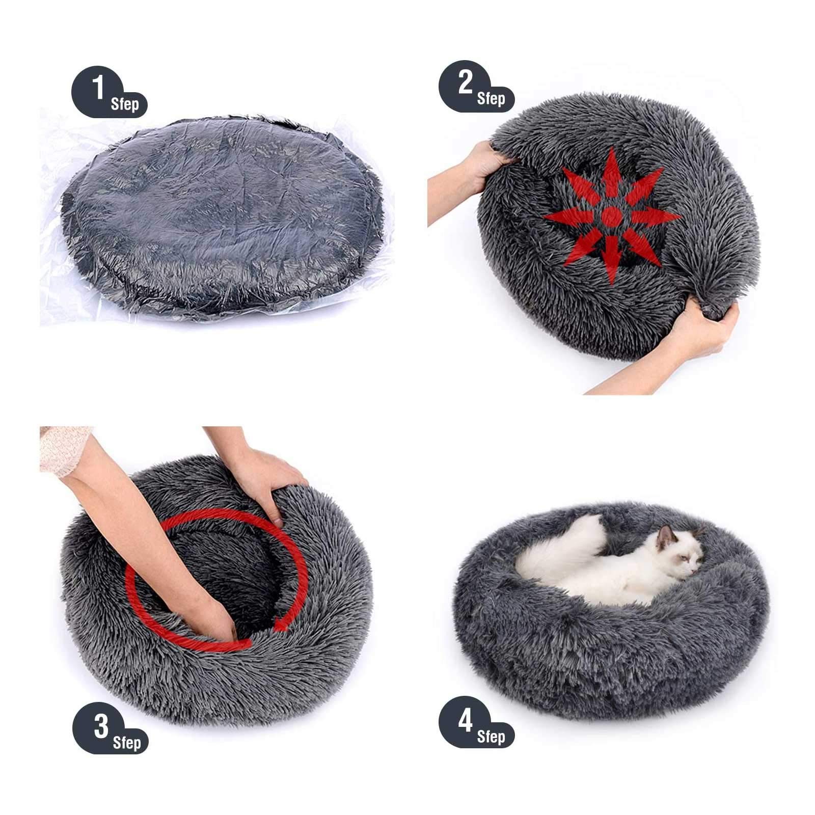 **Cozy Pet Cave Bed for Dogs & Cats - Warm & Soft Sleeping Bag, Cuddly Nest for Puppies & Kittens - Perfect for Indoor Use, Crate Training & Cold Weather Comfort**