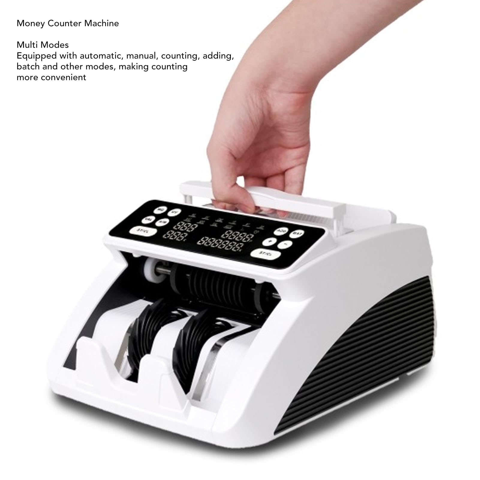 Mixed Denomination Money Counter Machine - High-Speed Bill Counter with Multi-Currency Value Counting for Business | Perfect for Banks, Retail Stores & Cash-Intensive Businesses