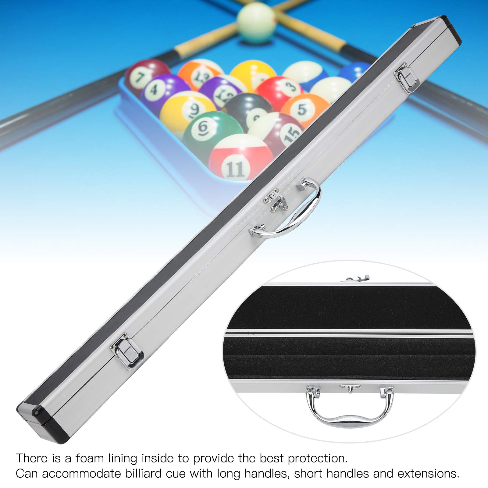 Premium Pool Cue Case - Durable Snooker Cue Holder for 9-Ball & Billiards | Lightweight Protective Storage for Pool Sticks | Perfect for Home Game Rooms, Bars & Professional Tournaments