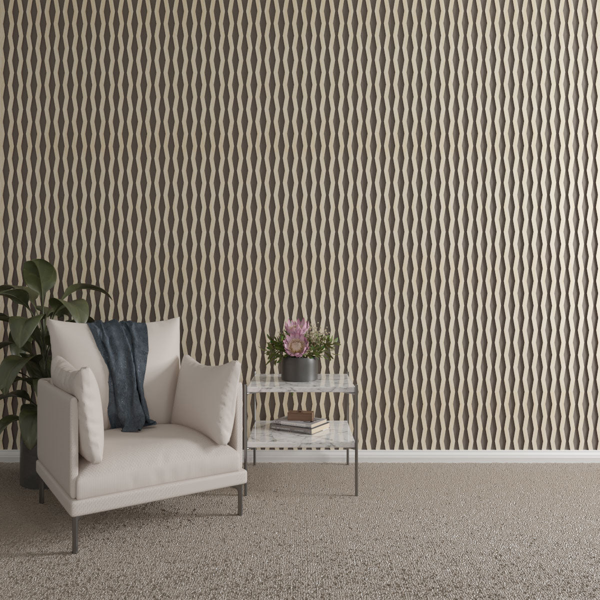Eastport Adjustable Wood Slat Wall Kit - DIY Modern Acoustic Panel for Home Office & Bedroom Decor - Easy Installation & Customizable Design