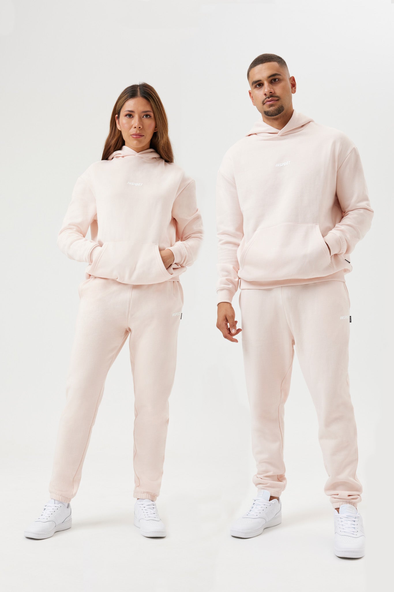 INSPORT Unisex Frankie Hoodie - Soft Pink Pullover for Men & Women | Cozy Casual Wear for Gym, Running, and Everyday Outfits
