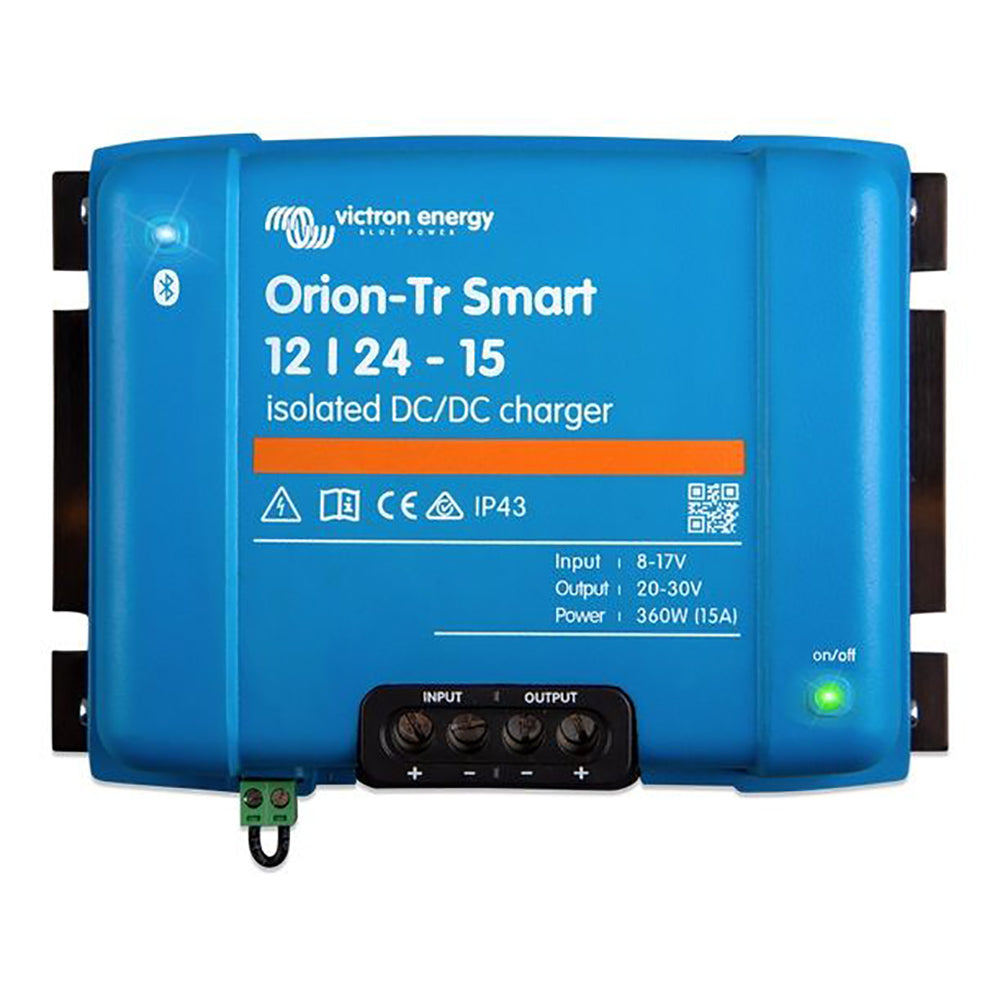 Victron Orion TR Smart DC-DC 12V/24V 15A 360W Isolated Battery Charger & Power Supply - Perfect for RVs, Boats, and Off-Grid Solar Systems