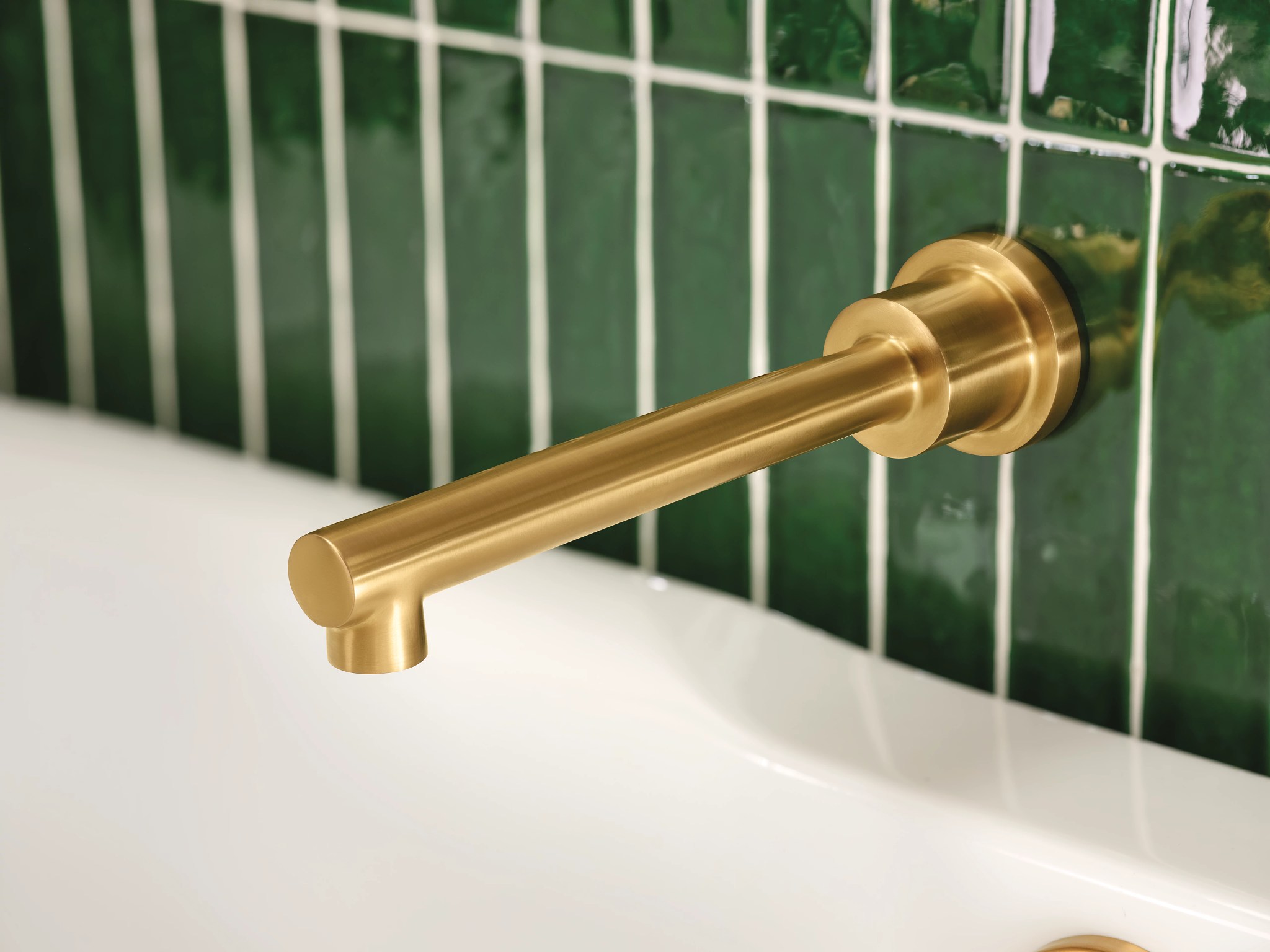 Align Chrome Single Handle Wall Mount Tub Filler - Non-Diverter Bath Faucet for Modern Bathroom & Spa Experience