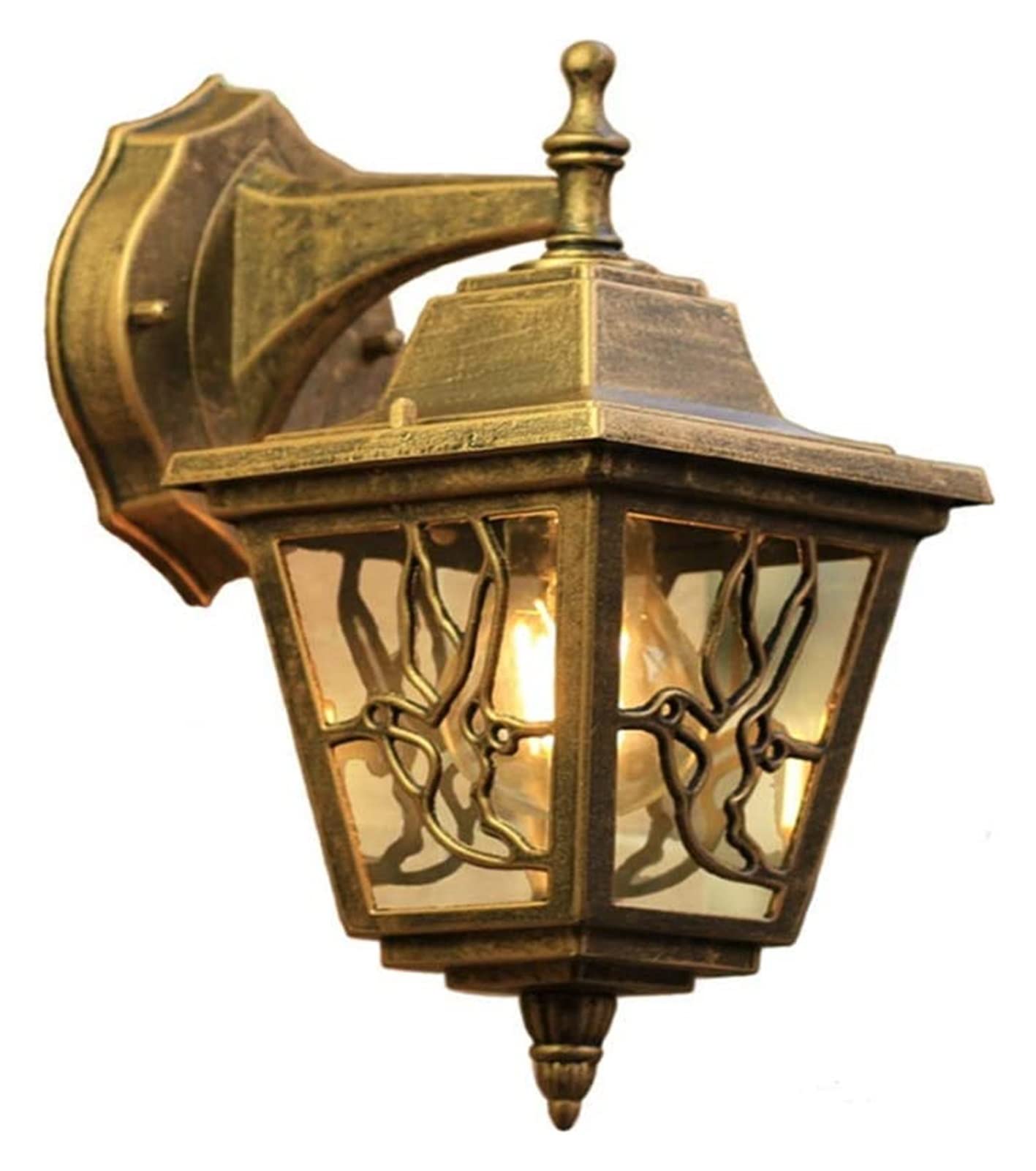 European Style Porch Lamp - E27 Socket Waterproof Outdoor Wall Light for Balcony, Garden, Terrace, Cafe & Staircase - Retro American Corridor Sconce for Home Decor (Downward Size) - Perfect for Patio, Entryway & Backyard Lighting