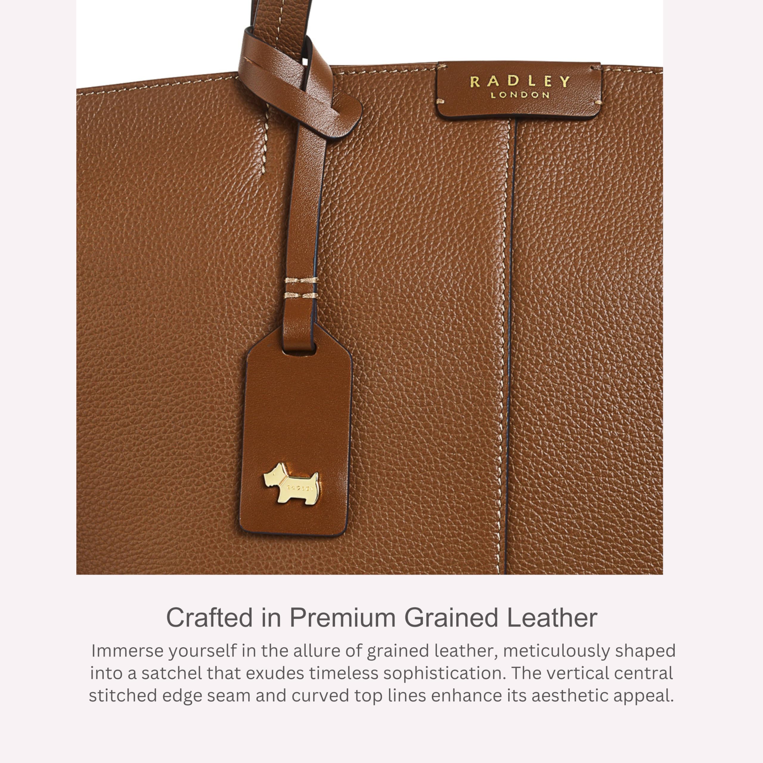 RADLEY London Dove Road Medium Satchel Bag for Women - Genuine Leather Crossbody Purse, Stylish Shoulder Bag for Work, Travel & Everyday Use