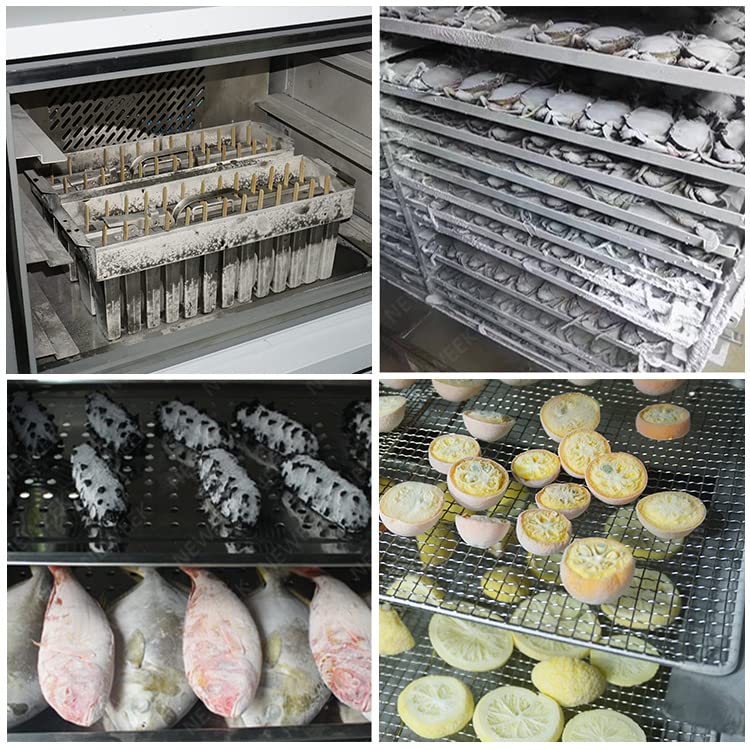 Kolice Commercial 110V 60Hz US 3-Tray Blast Chiller & Freezer for Ice Cream, Chicken, Fish, Desserts - Fast Cooling Chest Freezer for Restaurants, Bakeries & Food Businesses