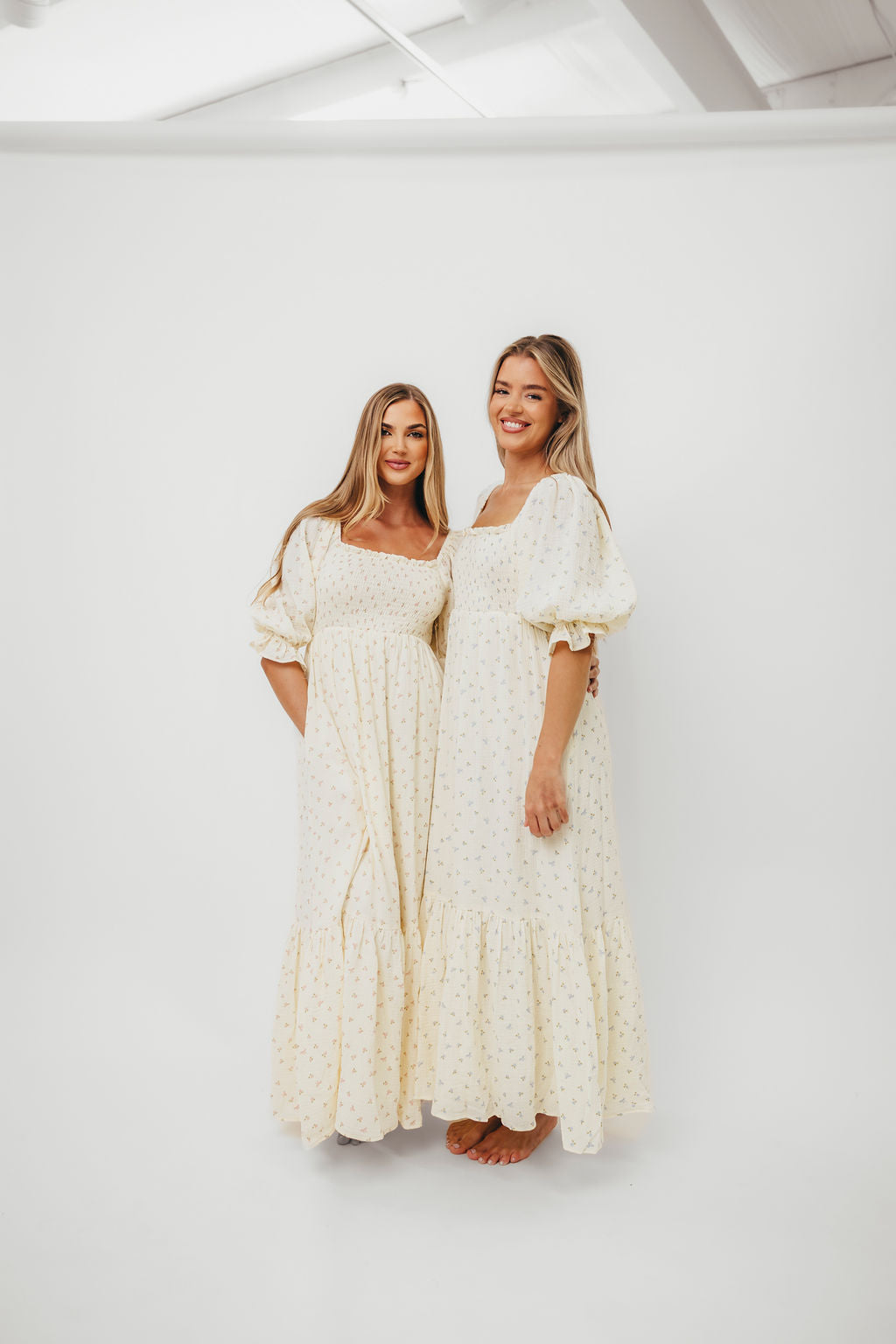 Livvy 100% Cotton Maxi Dress - Petite Pink Floral Print, Women's Summer Casual Flowy Long Dress for Beach, Vacation & Outdoor Activities