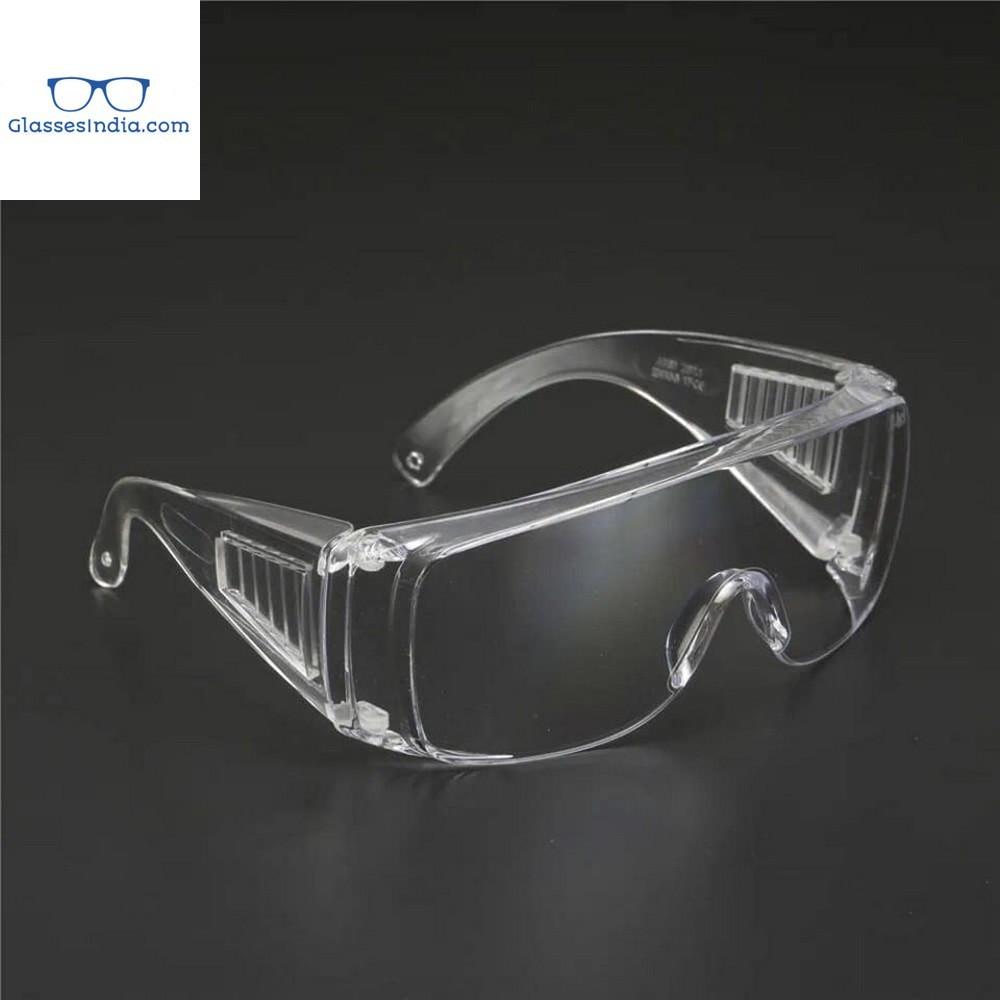 Protective Safety Goggles - Clear Lens, Wide Vision, Adjustable & Lightweight for Chemical Splash Protection - Ideal for Lab Work, DIY Projects & Industrial Safety