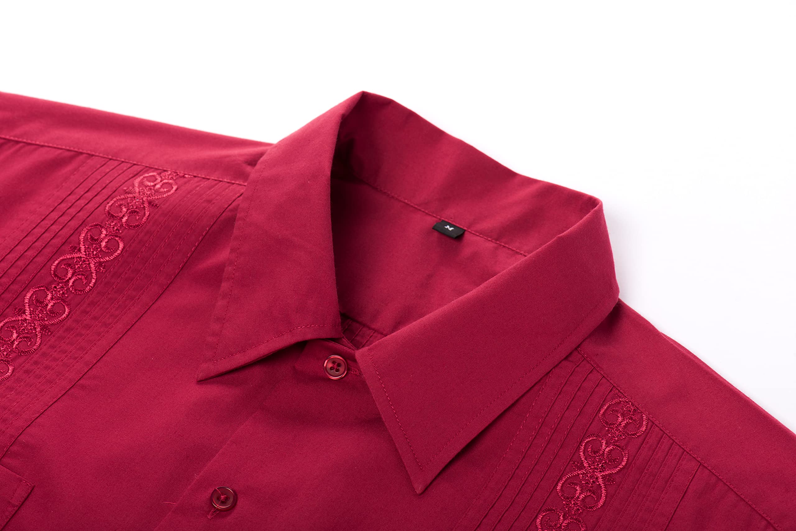 Men's Guayabera Shirts - Cuban Style Long Sleeve Mexican Shirts for Men | Casual Summer Wear, Beach Wedding & Vacation Outfits