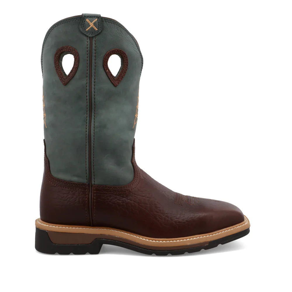 Men's 12 Inch Western Work Boots - Durable Leather Cowboy Boots for Ranch Work & Outdoor Activities | Perfect for Rodeo, Construction & Country Style Fashion