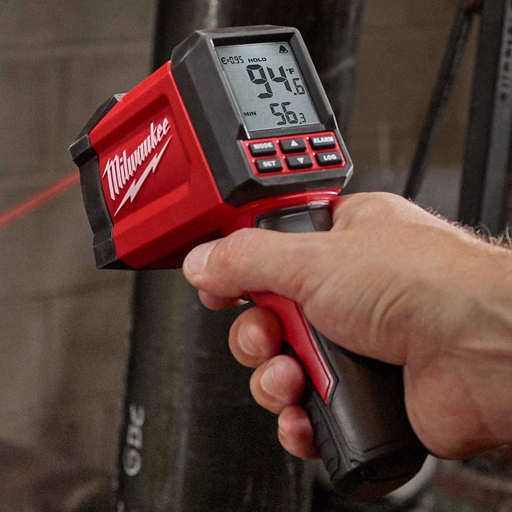 Milwaukee 2269-20 30:1 Infrared Contact Temperature Gun - Digital Laser Thermometer for HVAC, Cooking, Automotive & Industrial Use