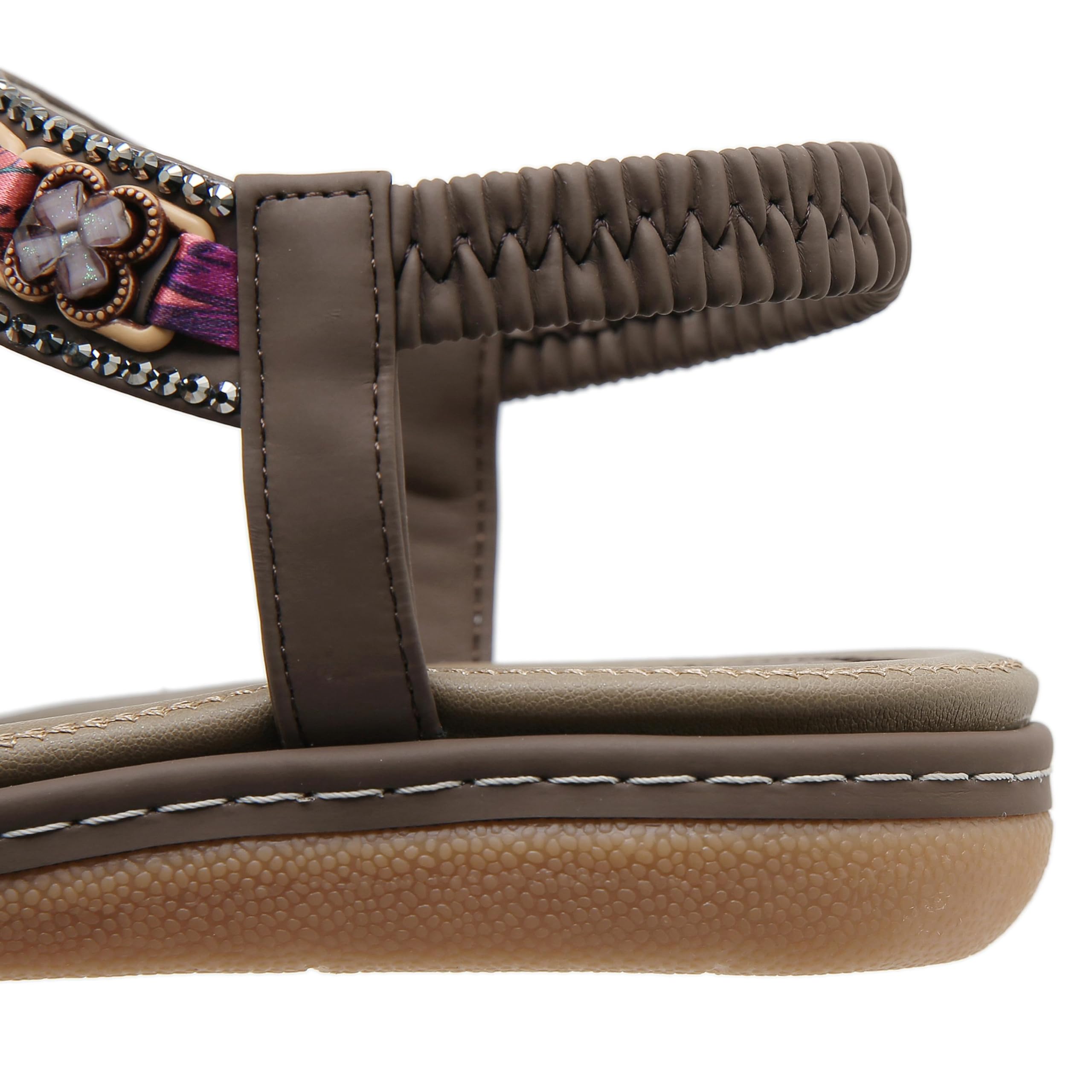 Stylish Rhinestone Women's Sandals - Comfortable Flat Flip Flops for Casual & Dressy Summer Outfits | Perfect for Beach, Vacation, and Everyday Wear