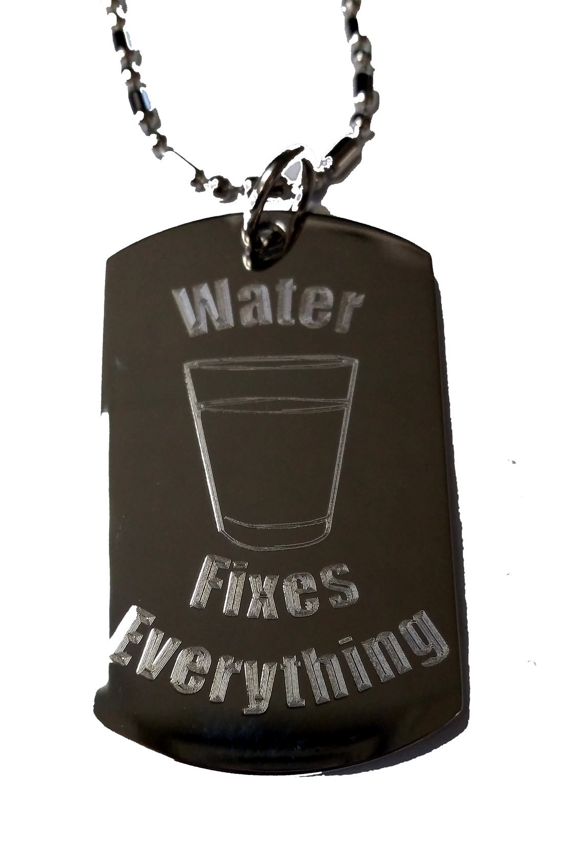 Shark Hat & Luggage Metal Chain Necklace - Military Style Dog Tag for Men | Perfect for Travel, Outdoor Adventures & Military Enthusiasts