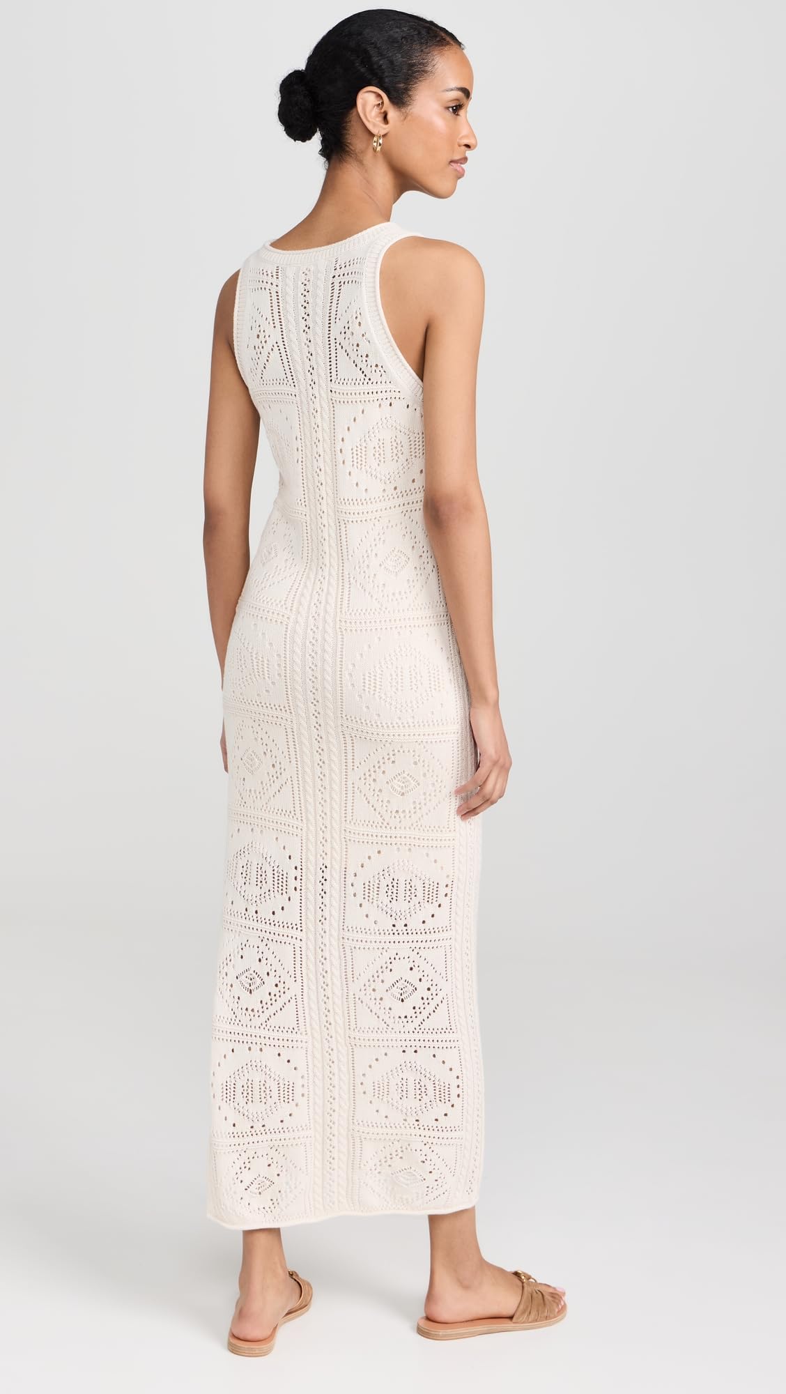 Stylish Women's Kimi Crochet Tank Dress - Summer Boho Beach Cover Up & Casual Outfit for Vacations, Parties, and Date Nights