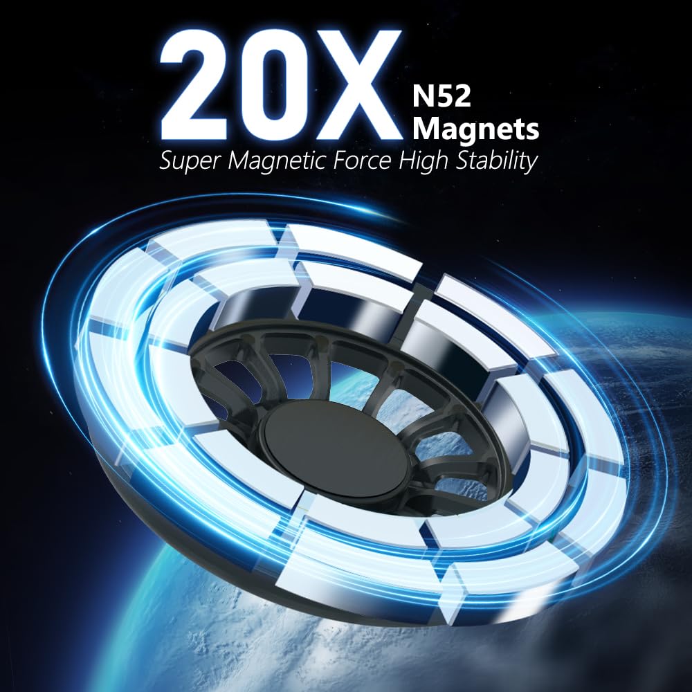 Magnetic Car Phone Holder for Audi Q5 & SQ5 (2018-2024) - 360° Rotatable Magsafe Air Vent Mount with 20N Strong Magnet - Compatible with All Magsafe Cases & Smartphones - Perfect for Hands-Free Navigation & Safe Driving