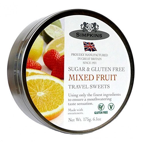 Simpkins Mixed Fruit Travel Drops - 175g Sugar-Free Candy for Kids & Adults | Perfect for Road Trips, Airplane Snacks & Office Treats