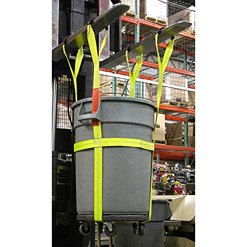 32 Gallon Heavy Duty Trash Barrel Sling - 1000 lb Capacity Durable Waste Can Holder for Outdoor, Construction & Home Use